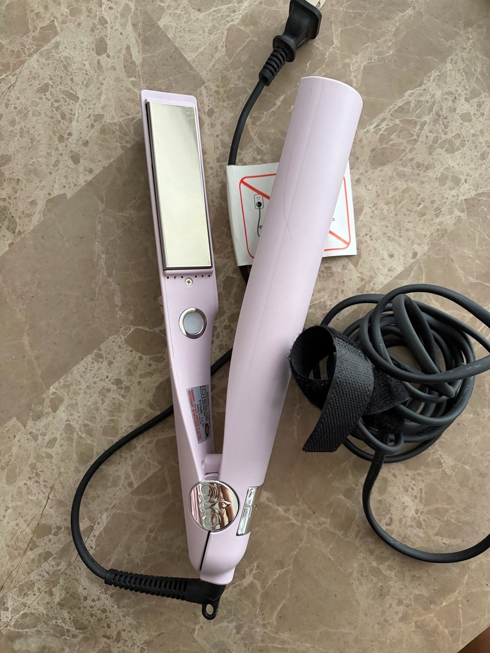 TYME Iron Pro - All-in-One Curling Iron & Straightener - Purple